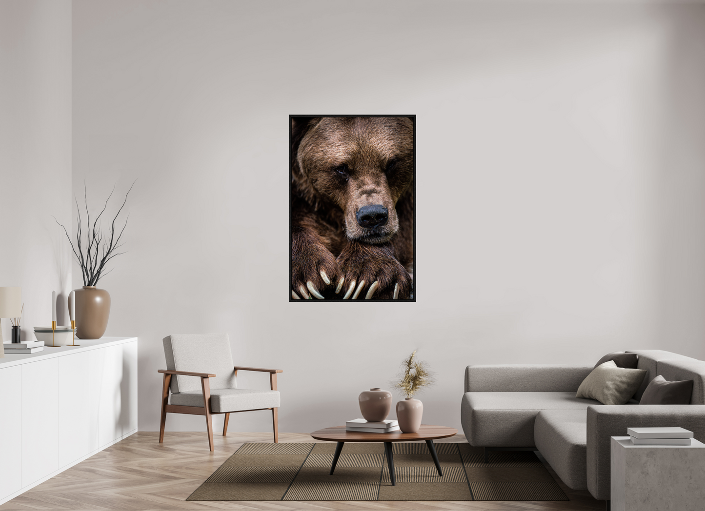 Untamed Wisdom - Close-up Bear Print