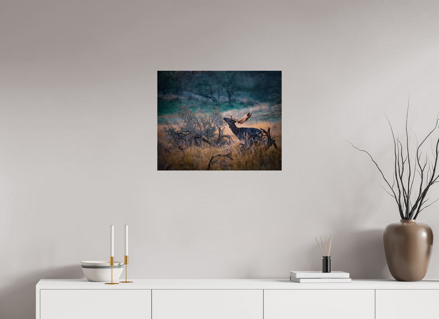 The last red berries - Deer print