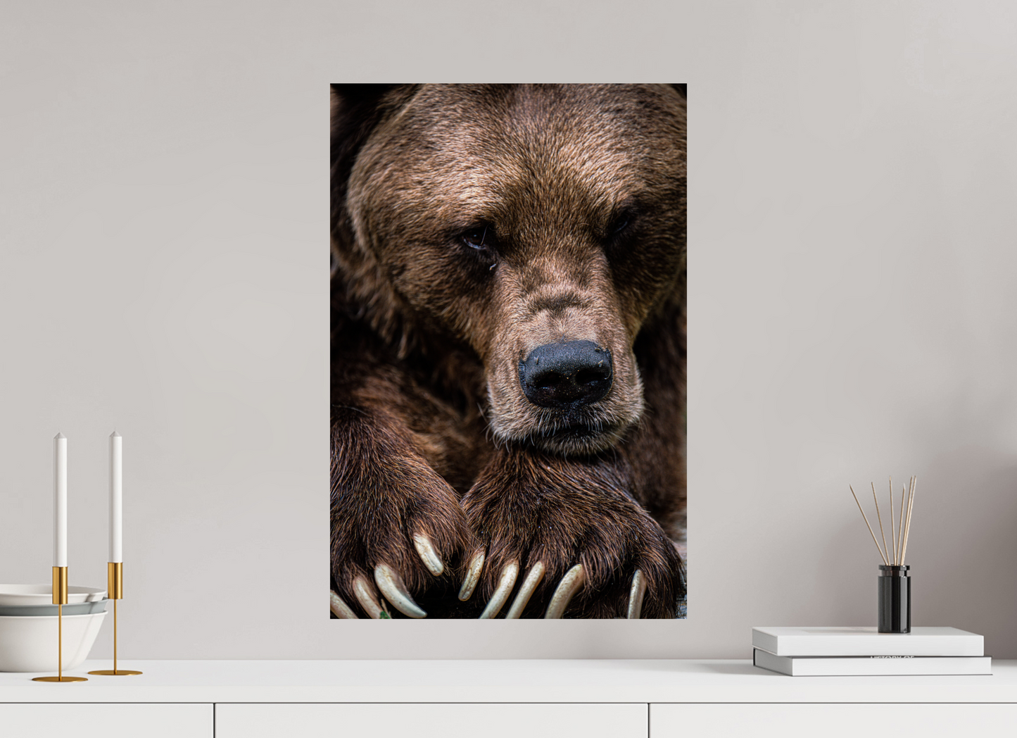 Untamed Wisdom - Close-up Bear Print