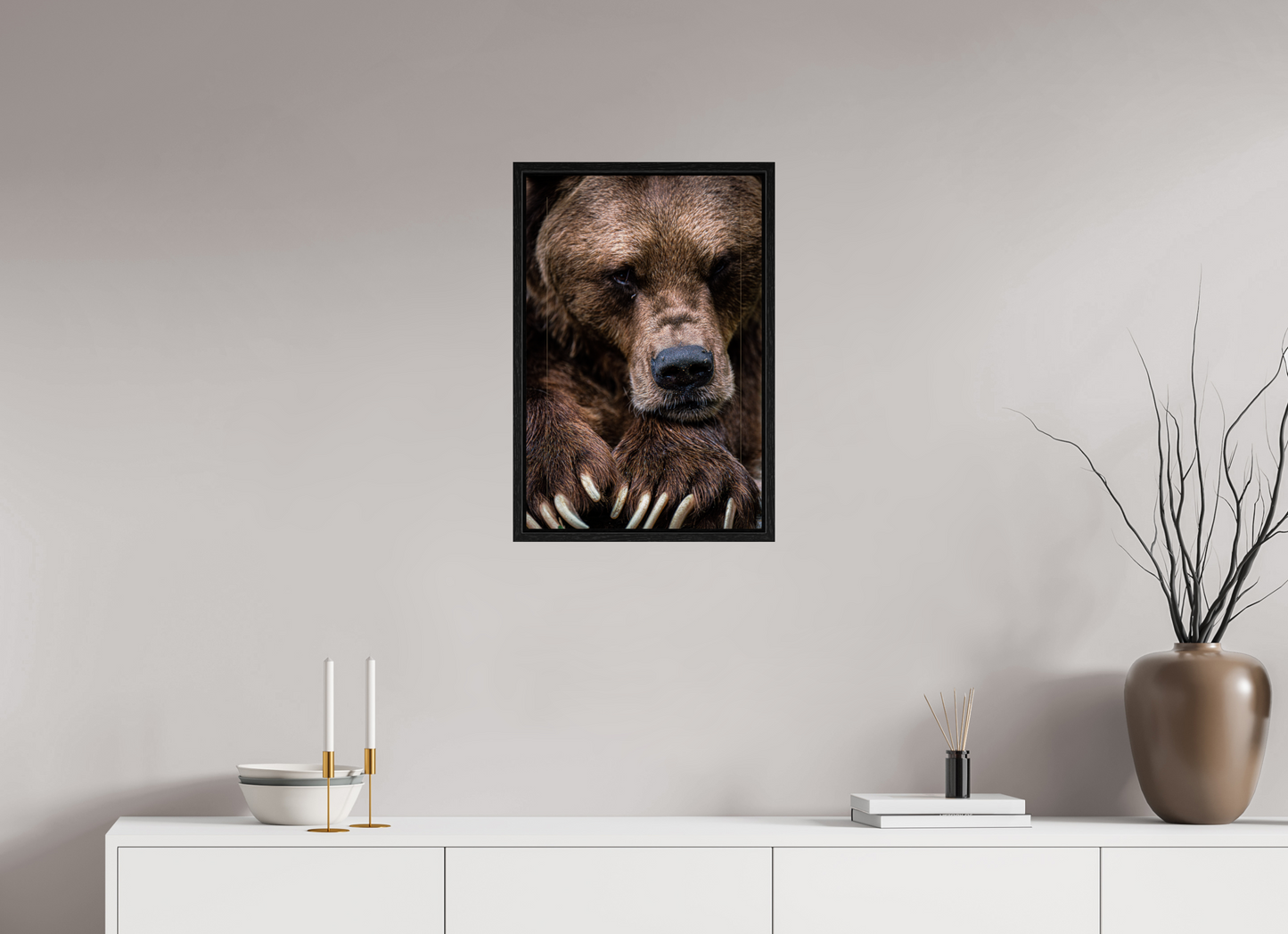 Untamed Wisdom - Close-up Bear Print